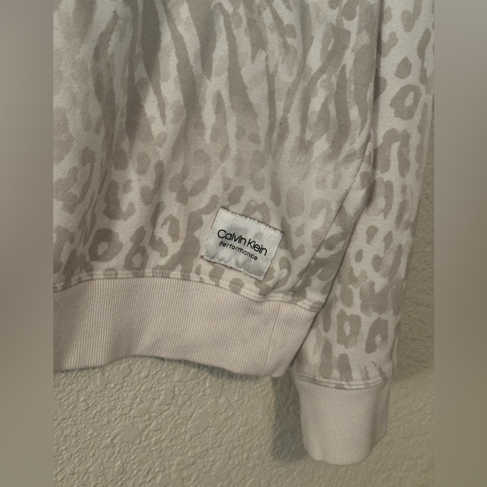 Calvin Klein Performance women's tie-dyed French terry sweatshirt size L - Picture 2 of 3